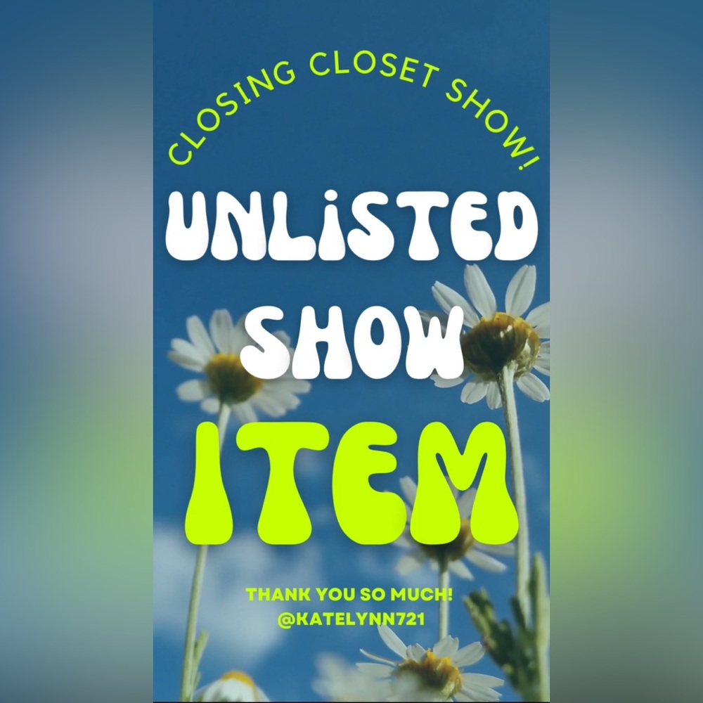 ✨Unlisted Inventory Item✨
